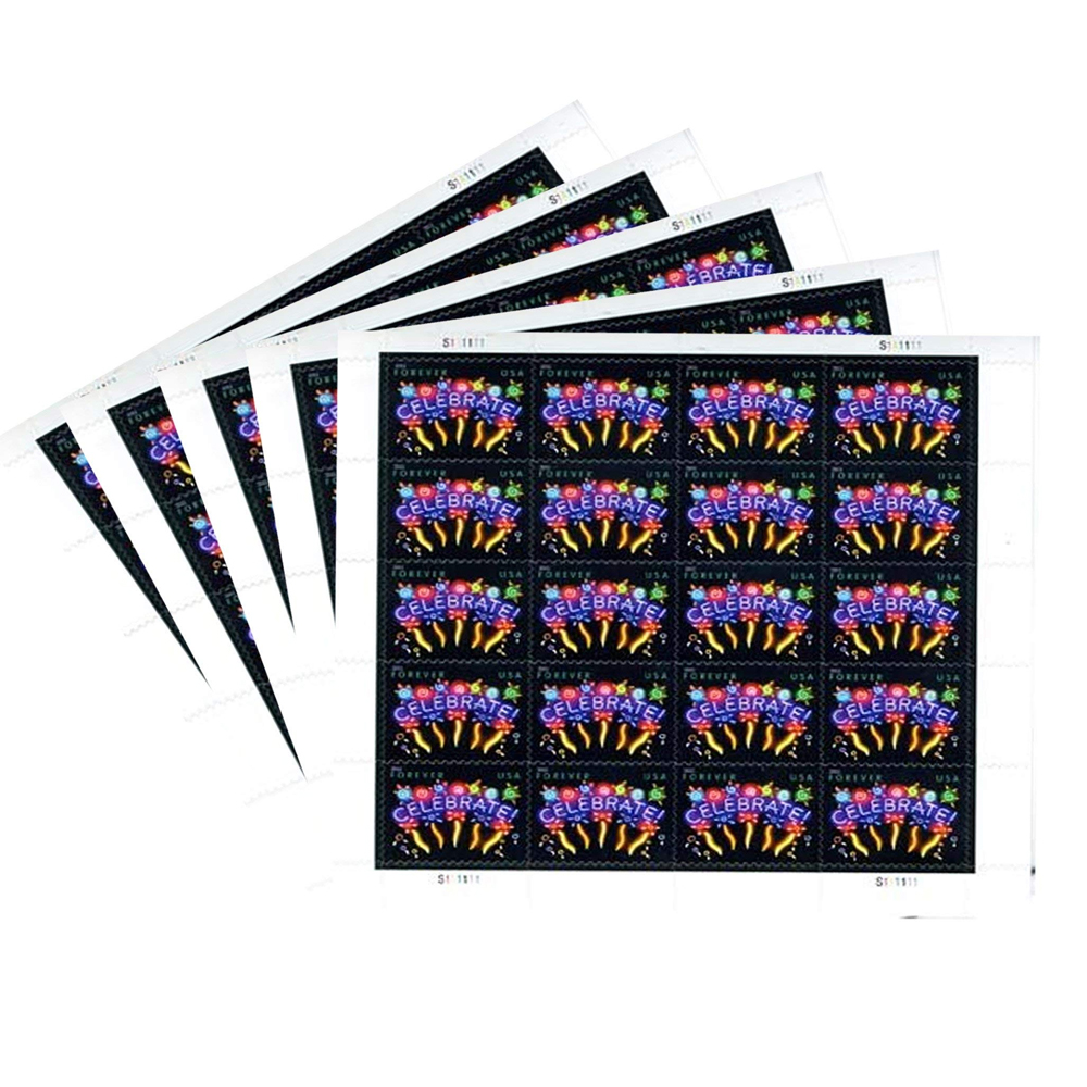 2011 Neon Celebrate | 5 sheets of 20 - Image 2