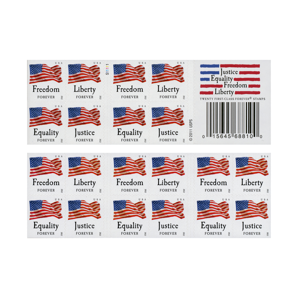 2012 Four Flags Forever Stamp | 5 booklets of 20 - Image 3