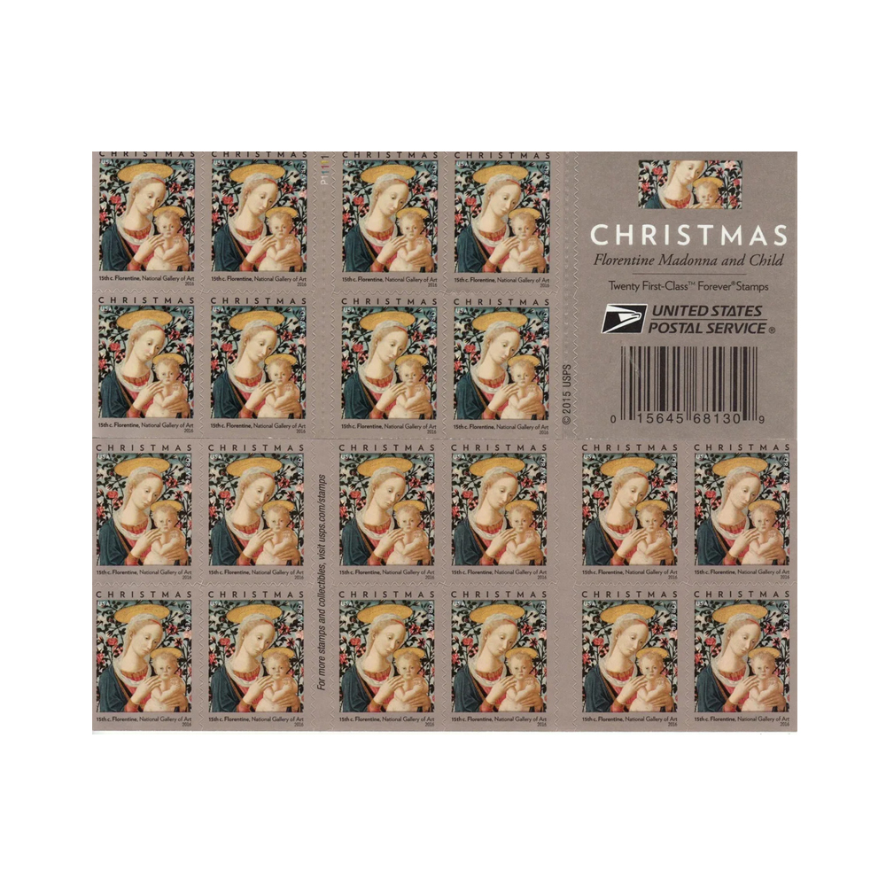 2016 Florentine Madonna and Child | 5 booklets of 20 - Image 3